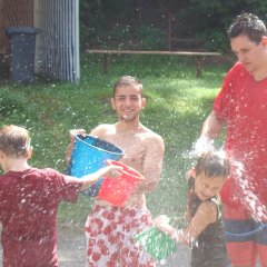 Wasserschlacht während des FerienFez.