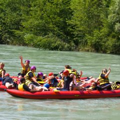 Kanufahren auf der Drau in Kärnten.